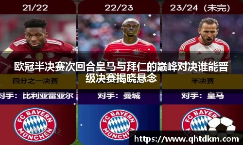 欧冠半决赛次回合皇马与拜仁的巅峰对决谁能晋级决赛揭晓悬念